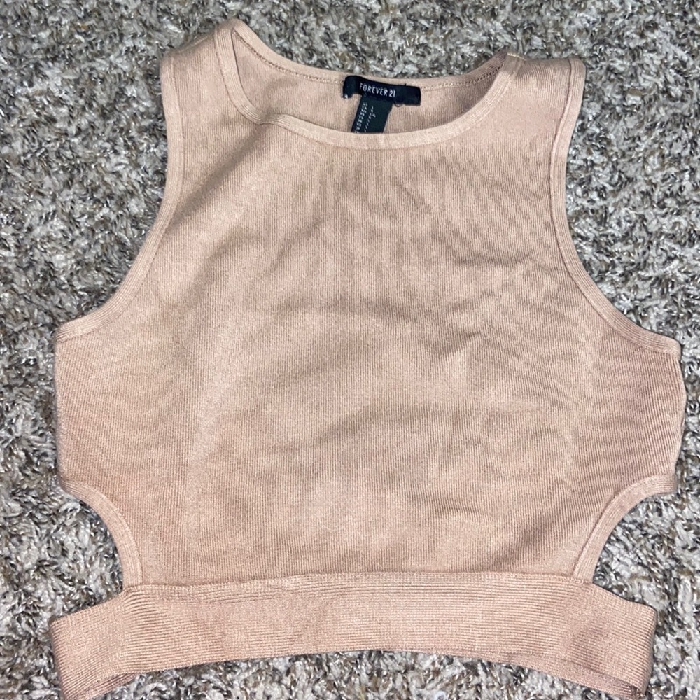 Tan crop top